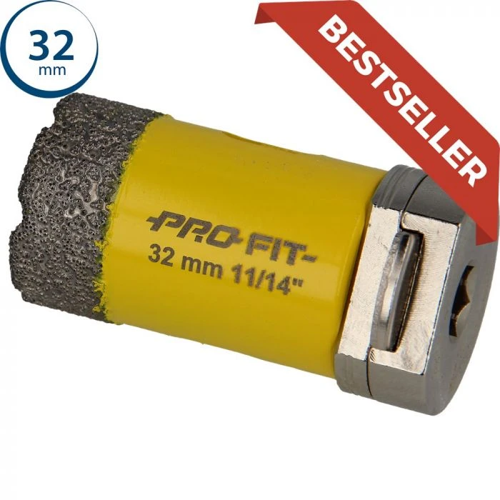 ProFit Diamantboor Met Geïntegreerde Click & Drill® Adapter 32 Mm. 1 ProFit Diamantboor Met Geïntegreerde Click & Drill® Adapter 32 Mm.