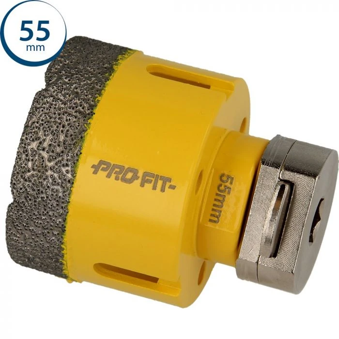 ProFit Diamantboor Met Geïntegreerde Click & Drill® Adapter 55 Mm. 1 ProFit Diamantboor Met Geïntegreerde Click & Drill® Adapter 55 Mm.