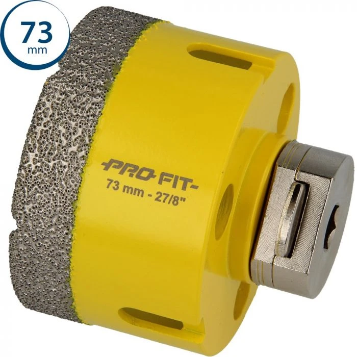 ProFit Diamantboor Met Geïntegreerde Click & Drill® Adapter 73 Mm. 1 ProFit Diamantboor Met Geïntegreerde Click & Drill® Adapter 73 Mm.