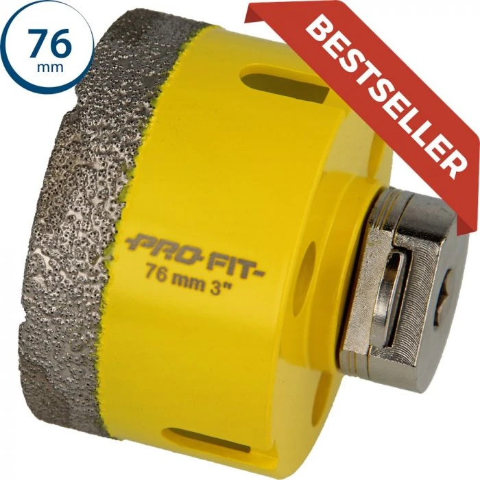 ProFit Diamantboor Met Geïntegreerde Click & Drill® Adapter 76 Mm. 1 ProFit Diamantboor Met Geïntegreerde Click & Drill® Adapter 76 Mm.