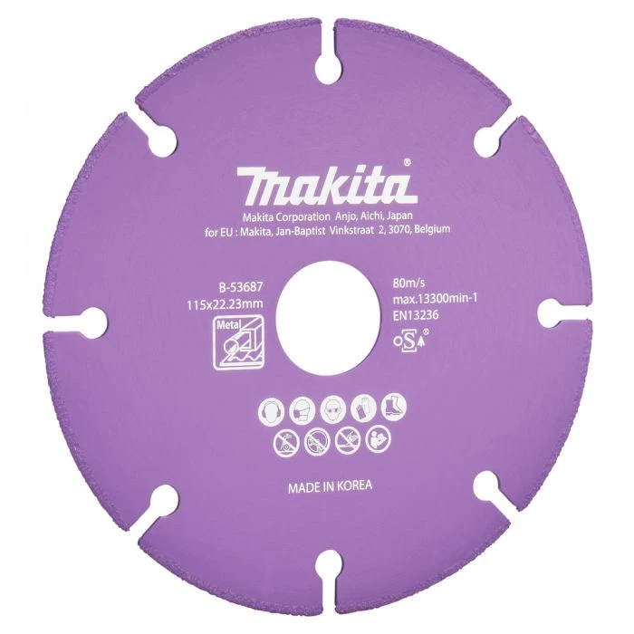 Makita B-53687 Doorslijpschijf Staal 115x22,23x1,3mm 2 Makita B-53687 Doorslijpschijf Staal 115x22,23x1,3mm - Afbeelding 2