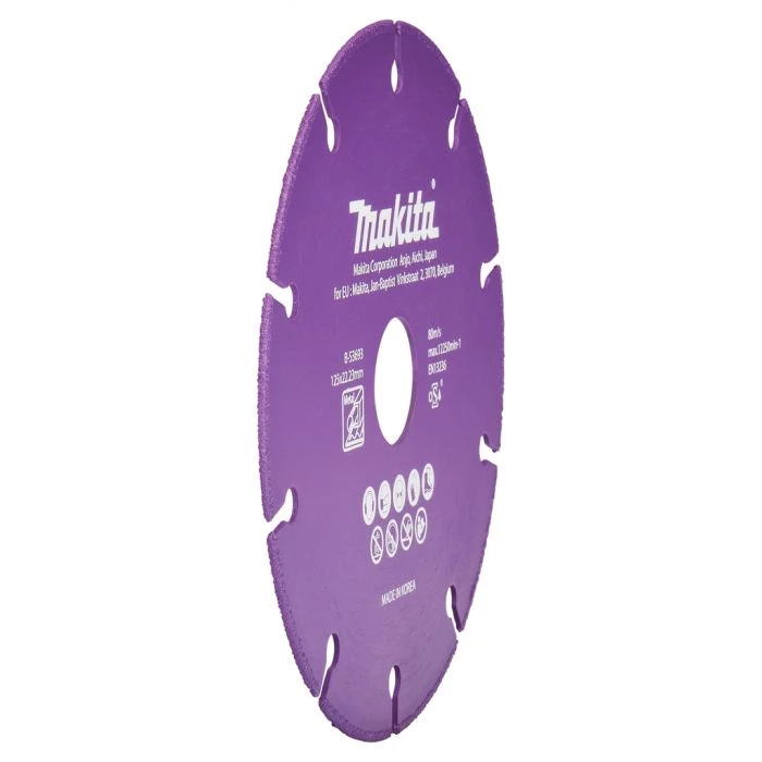 Makita B-53693 Doorslijpschijf Staal 125x22,23x1,3mm 2 Makita B-53693 Doorslijpschijf Staal 125x22,23x1,3mm - Afbeelding 2