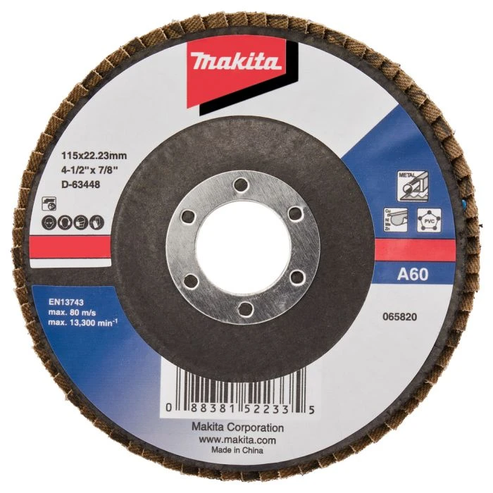 Makita D-63448-10 Lamellenschijf 115mm A60 1 Makita D-63448-10 Lamellenschijf 115mm A60