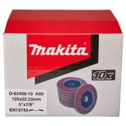 Makita D-63498-10 Lamellenschijf 125mm A80 5 Makita D-63498-10 Lamellenschijf 125mm A80 -Makita Verkoopwinkel D 63498 10 C1N1