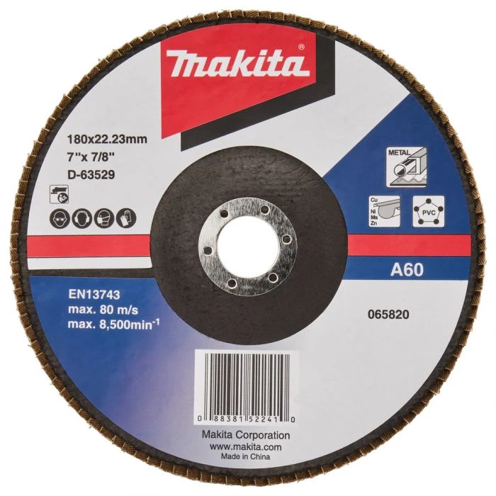 Makita D-63529-10 Lamellenschijf 180mm A60 1 Makita D-63529-10 Lamellenschijf 180mm A60