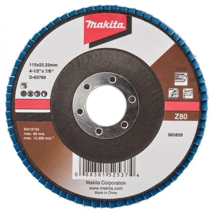 Makita D-63769-10 Lamellenschijf 115mm Z80 1 Makita D-63769-10 Lamellenschijf 115mm Z80