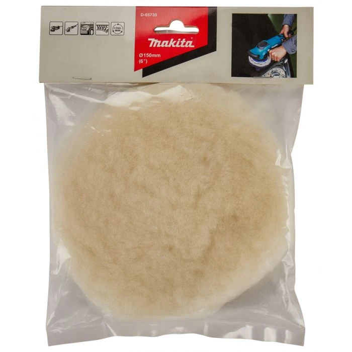 Makita D-65735 Wollen Schijf 150mm 4 Makita D-65735 Wollen Schijf 150mm - Afbeelding 4