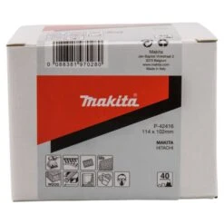 Makita P-42416 Schuurvel 114x102 K40 Red Velcro -Makita Verkoopwinkel P 42416 C1N1