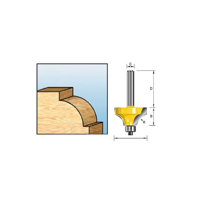 Makita D-11380 Kwartrondfr+lag R25,4 S12 2 Makita D-11380 Kwartrondfr+lag R25,4 S12 - Afbeelding 2