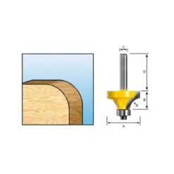 Makita D-11190 Afrondfrees+lag R3 S8 -Makita Verkoopwinkel d 11190