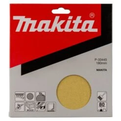 Makita P-33445 Schuurschijf 180mm K80 Yellow Velcro -Makita Verkoopwinkel p 33445 c1n1